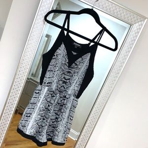 Snake Print Romper
